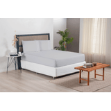 Jogo De Lençol Casal Queen Size Versatile Ponto Palito Simples 3 Peças Micropercal 300 Fios
