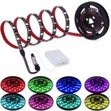 Led Strip Lights Bateria Alimentada Rgb Led Luzes De Tira Bateria Operada Luzes Da Bateria Led Com 3 Chaves Controladora De Carga Led Luzes De Corda