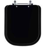 Assento Sanitário Gap Onix Preto Fosco Para Vaso Roca