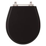 Assento Sanitario Aries Preto Para Bacia Eternit 6lpf