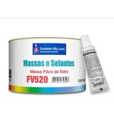 Massa Poliéster Fibra De Vidro Fv520 800g Lazzuril