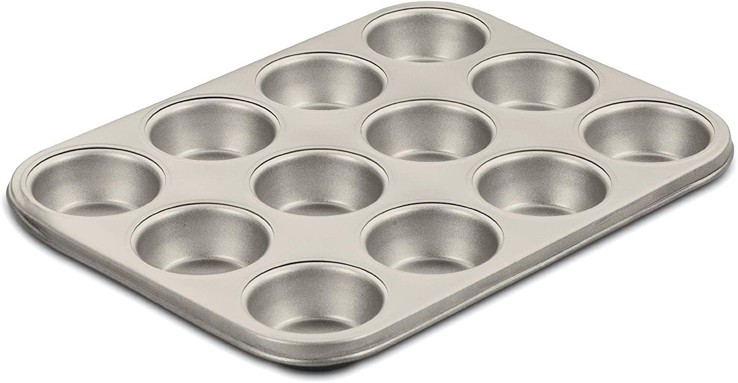 Cuisinart Chef&#39;s Classic Nonstick Bakeware 12-cup Muffin Pan, Champagne