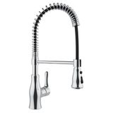 Torneira Misturador De Cozinha 2 Jatos Com Cromado Inox