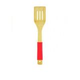 Espatula Vazada De Bambu 30 Cm Com Cabo Silicone - Wincy