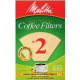 Filtro De Café Melitta Cone #2 100 Conde-marrom Natural