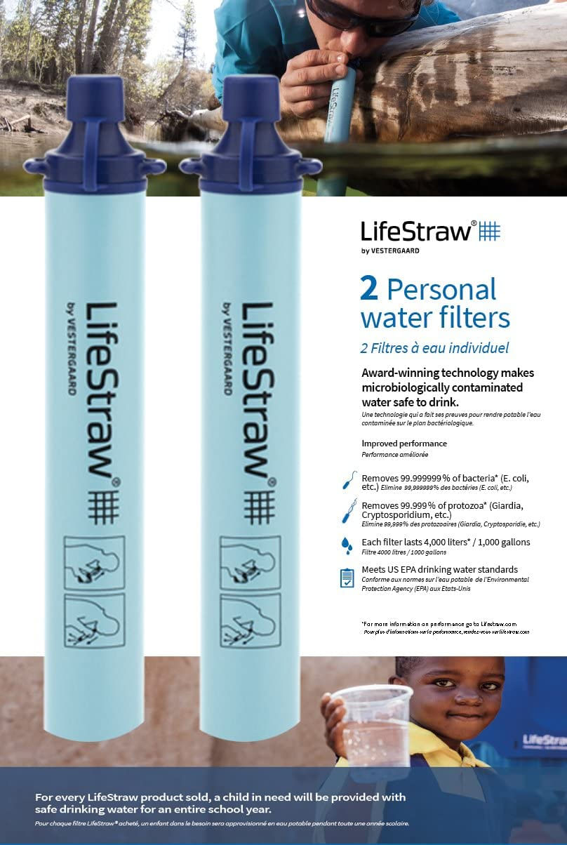 Filtro De Água Pessoal Lifestraw Para Caminhadas