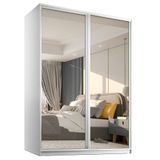 Guarda-roupa Casal Com 2 Espelhos Belluno 2 Pt 3 Gv Branco