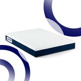 Colchão Viúva Guldi Firme Mola Ensacada (25x128x188) Branco E Azul