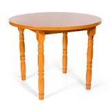 Mesa De Jantar Redonda Dalas Mel 99 Cm