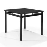 Mesa De Jantar Quadrada Riviera Preta 90 Cm