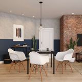 Conjunto Com 2 Cadeiras Bath Com Braço Branco