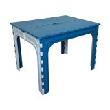 Mesa De Plástico Infantil Dobravél Azul