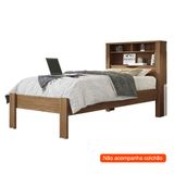 Cama Solteiro Com Baú Invicta Jatobá
