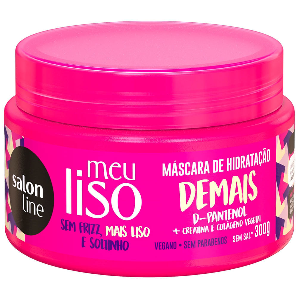 Máscara Capilar De Hidratação Intensa Salon Line Meu Liso Demais 300g