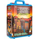 Forte Apache Batalha Júnior 34 Peças Maleta Brinquedo Infantil Menino Montar Figuras Coloridas Soldados Índios Gulliver