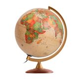 Globo Geográfico Tecnodidattica Colombo 30cm Bronze Com Led