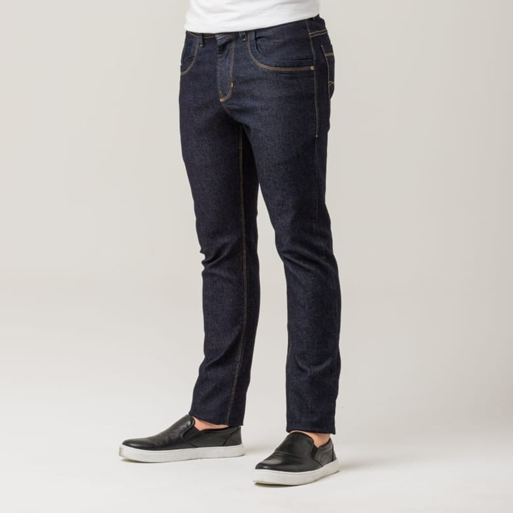 Calça Jeans Masculina Skinny Azul Escuro Zune