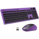 Teclado Sem Fio E Mouse Combo - Teclado Com Suporte De Telefone, Seenda 2.4ghz Silent Usb Wireless Keyboard Mouse Combo, Full-size Keyboard And Mouse