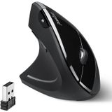 Perixx Perimice-713l, Mouse Vertical Ergonômico Sem Fio, 6 Botões Design, 3 Level Dpi, Preto