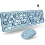 X9 Performance Colorful Keyboard And Mouse Combo - Conectividade Sem Fio 2.4g - Transforme Seu Espaço Com Um Teclado Sem Fio Bonito E Conjunto De Mou