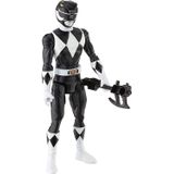 Power Rangers Mighty Morphin Black Ranger 12-inch Action Figure Toy Inspirado No Clássico Power Rangers Tv Show, Com Acessório Power Axe