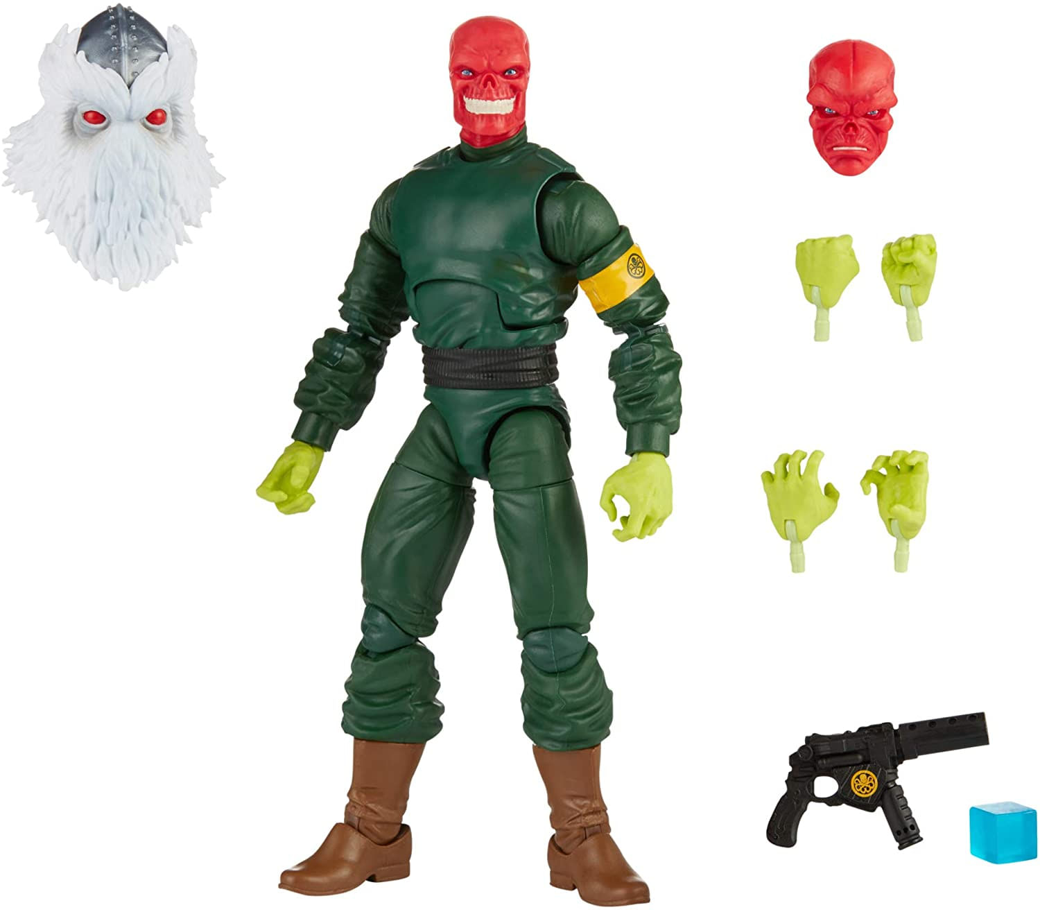 Marvel Hasbro Legends Série 6 Polegadas Ação Colecionável Figura Vermelha Do Crânio E 7 Acessórios E 1 Peça Build-a-figure, Design Premium