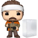 Tv Pop: Parks And Rec - Hunter Ron Swanson Limited Edition Chase Funko Pop! Figura De Vinil (empacotado Com Caixa De Protetor Compatível)