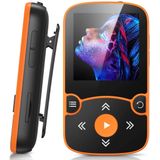 32GB MP3 Player com Clipe, AGPTEK Bluetooth 5.0 Som sem Perdas com Rádio FM, Gravador de Voz para Sport Running, Suporta até 128GB TF Card