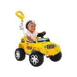 Carrinho Passeio Banjipe Amarelo Unisex Pedal Empurrador Brincadeira Criança 563