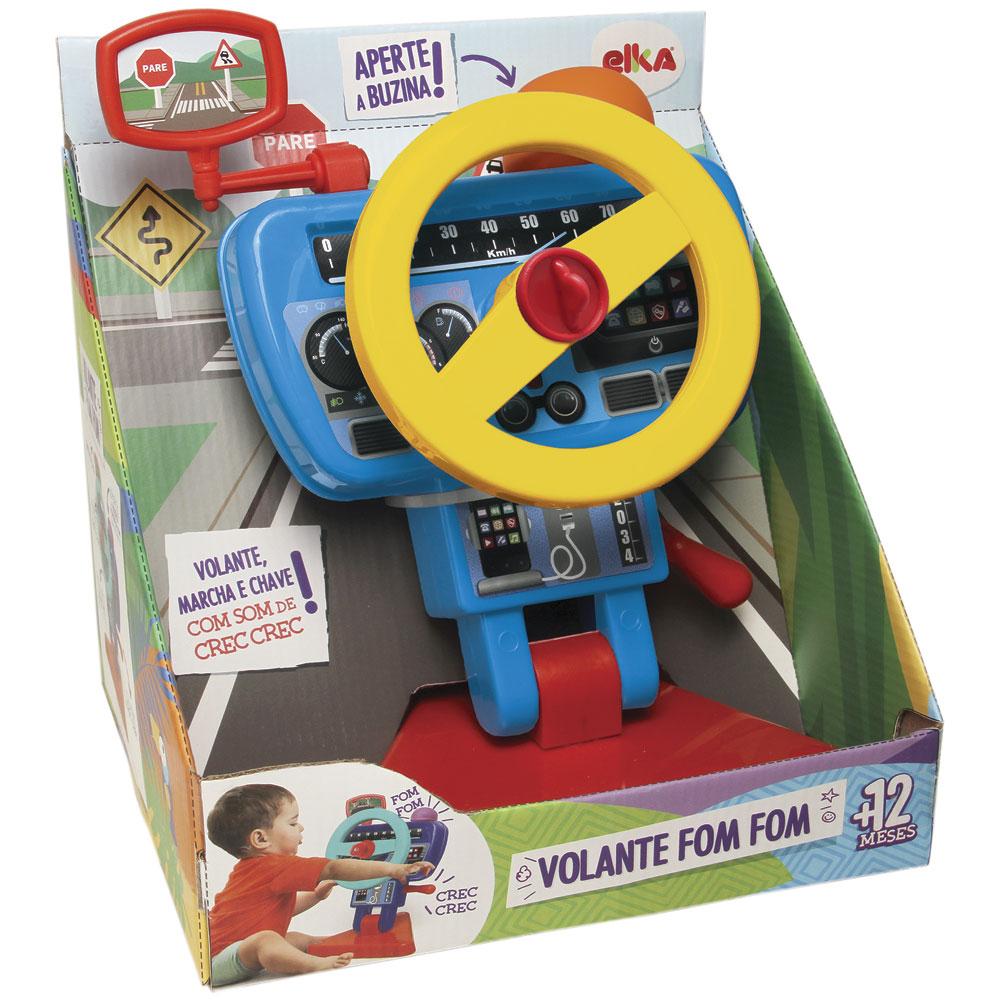 Volante De Brinquedo Infantil Fom Fom Buzina Elka Resistente