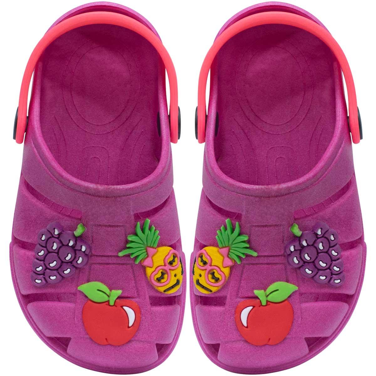 Babuche Infantil Feminino Chinelo Macio Papete Leve 12.65 Cor:pink,tamanho:23/24