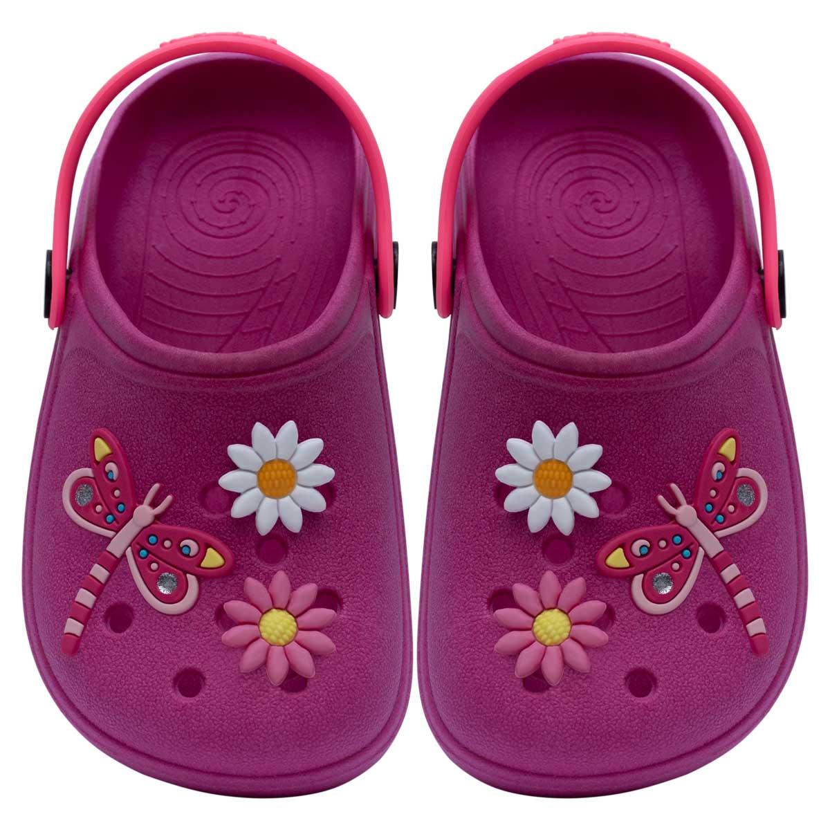 Sandalia Babuche Feminino Infantil Menina Chinelo Leve 12.14 Cor:pink,tamanho:29/30