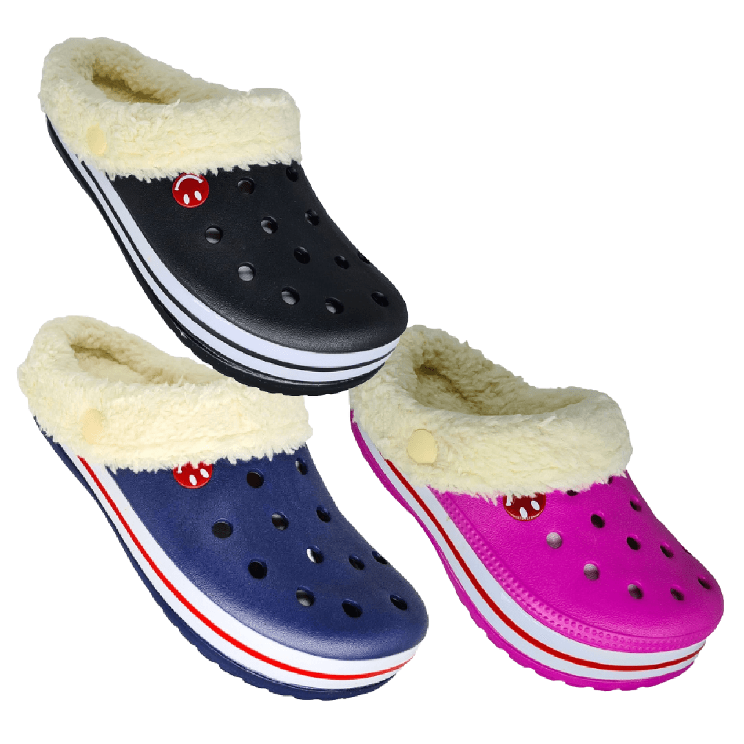 Pantufa Babuche 2 Em 1 Pelo Forro Removível Chinelo Sandalia Inverno Verão Confortavel Leve Macio Infantil Adulto Bgx72x