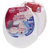 Assento Sanitário Almofada Perfumado Oval-tampa Branco Durin