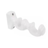 Kit Suporte Duplo 19/28mm Branco Madeira ( Par )