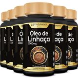 Kit 6x Óleo De Linhaça 1450mg 60caps Premium Hf Suplements