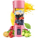 Liquidificador Portátil Tastli, Personal Mini Bottle Travel Electric Smoothie Blender Maker Fruit Juicer Cup, Com Garrafas De 13oz, 6 Lâminas E Bater