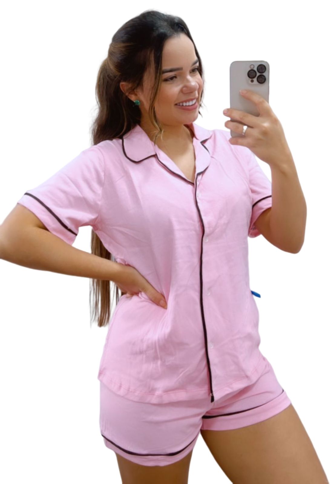 Pijama Juvenil Manga Curta E Short