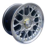 Jogo 4 Rodas Aro 15x8 Rodera Rs2 Flat 4x100/108 Silver Polished Rdr26