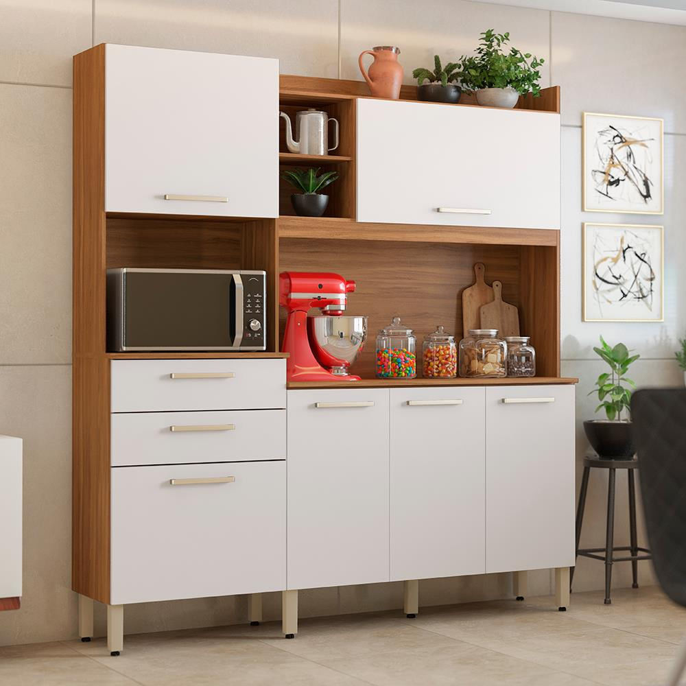 Cozinha Compacta Savoy Com 6 Portas 2 Gavetas Demóbile