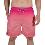 Short Praia Bermuda Tactel Degrade Rosa Cor:rosa,tamanho:m