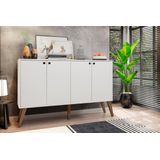 Aparador Buffet 4 Portas Branco Brienza