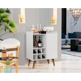 Aparador Buffet Adega Bar 1 Porta 6 Garrafas Saint Cor Branco - Comprar Moveis Em Casa