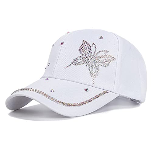 Boné Nova Moda Feminina Chapéu Borboleta Estrela Diamante Boné De Beisebol Feminino Ao Ar Livre Ajustável Streetwear Bon