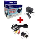 Video Game Acessórios Novo Adaptador Ac Power Cord Para Sega Genesis 2/3 +sega Genesis 2/3 Av Cable Bundle By (revolt Gamer)