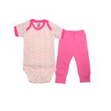 Conjunto De Bebe 2 Peças Bener Babys Body Menina Manga Curta