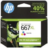 Cartucho Hp 667xl Colorido Original 3ym80ab