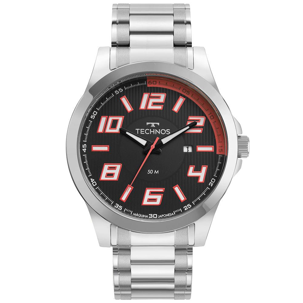 Relógio Technos Masculino Racer Prata - 2115kne/1r