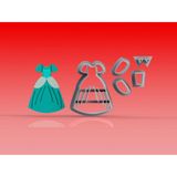 Cortador Vestido Princesa Cinderela Modular Tamanho 4cm