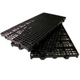 01 Pç Pallet Plástico 25x50 Cm - Cor Preto - Palete Estrado